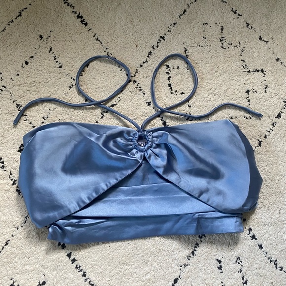 Princess Polly Cinderella Blue Top - Picture 1 of 2